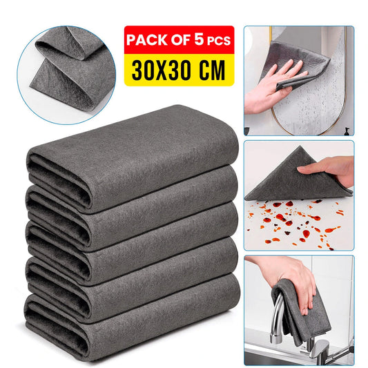 Ultra Absorbent Magic Cleaning Cloth (5 Pieces)