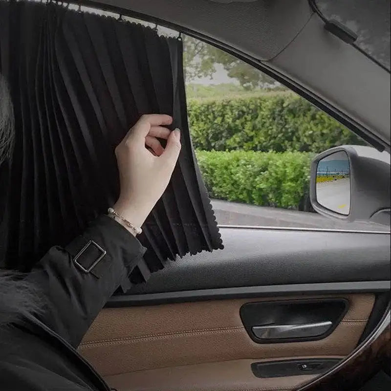 Magnetic Car Window Curtain | Heat & Sunshade Protection (4 Pcs)