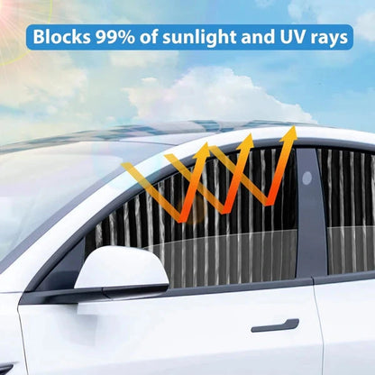 Magnetic Car Window Curtain | Heat & Sunshade Protection (4 Pcs)